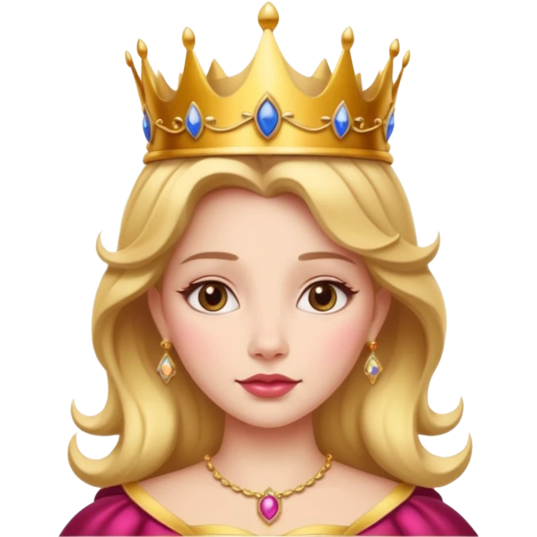 beauty and the beast queen in crown emoji