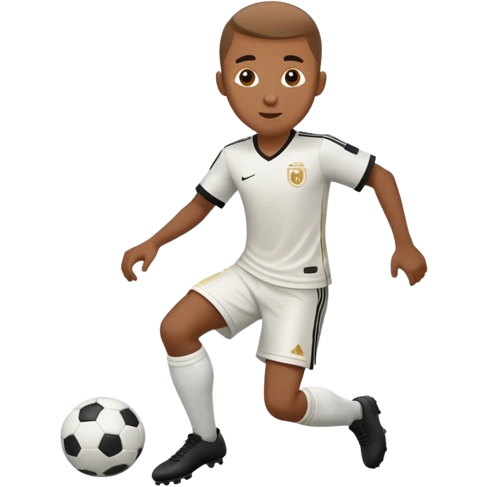 Lamine Yamal dribbling a soccer ball emoji