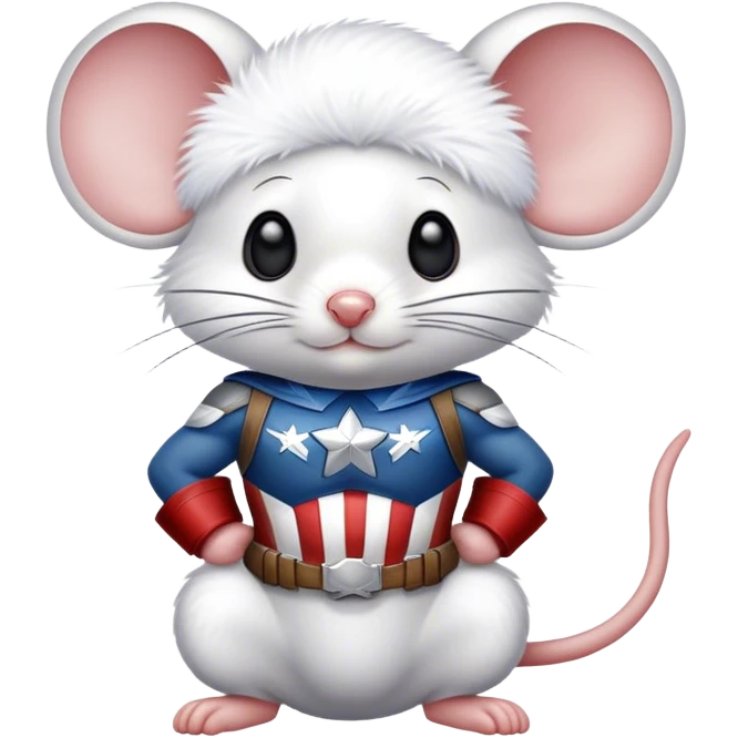 Captain American mouse emoji