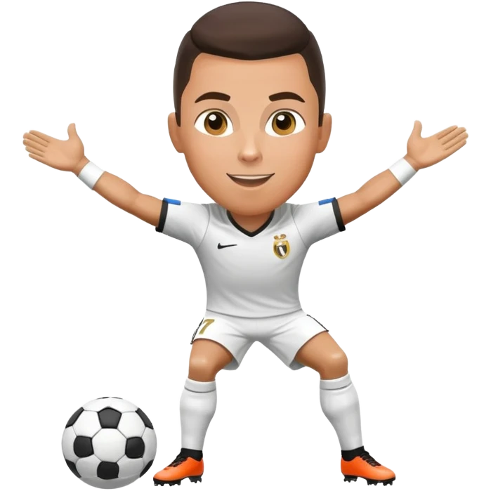 CR7 Cristiano Ronaldo doing his signature celebration pose emoji