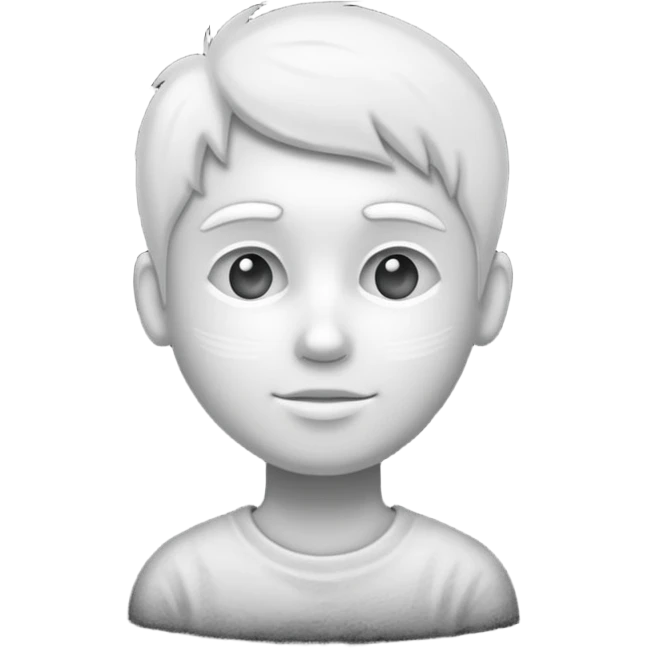 white chalk silhouette drawing emoji