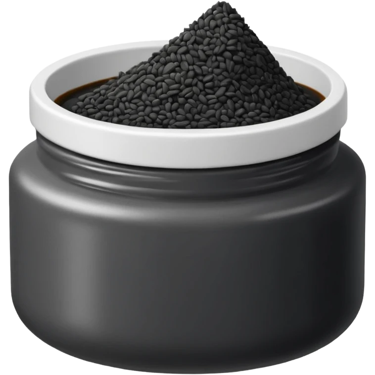 black sesame paste emoji