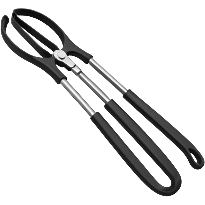 Black Silicon Kitchen tongs emoji
