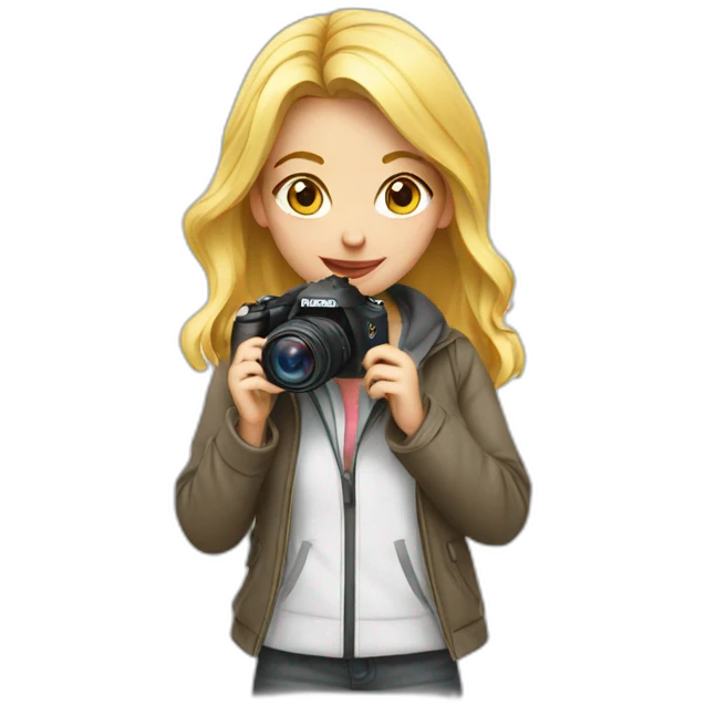 girl Photographer emoji