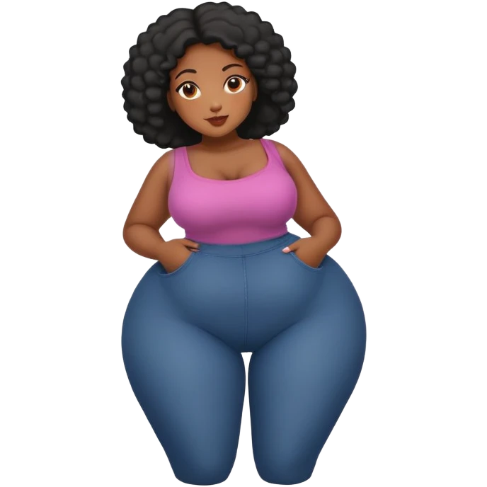 Big booty black girl emoji