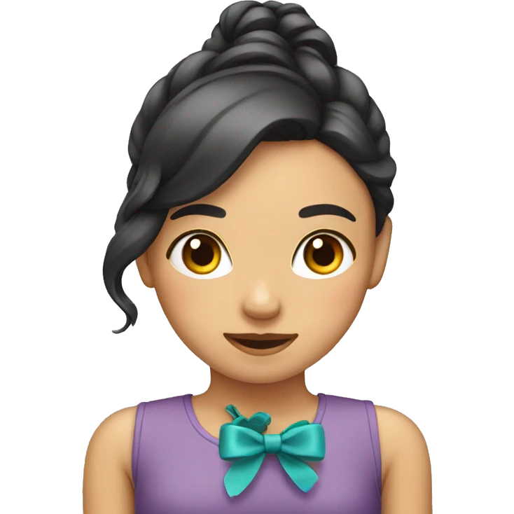 Girl with a bow  emoji