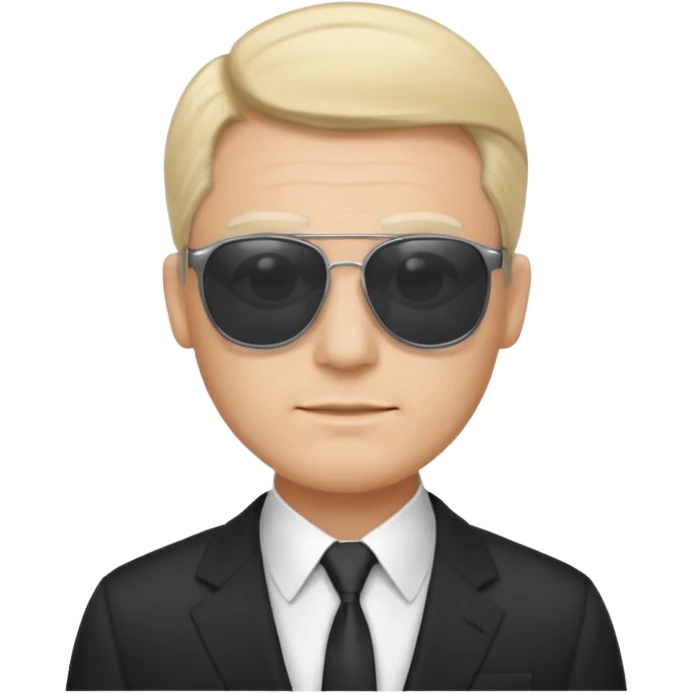 Combover haircut with sunglasses emoji