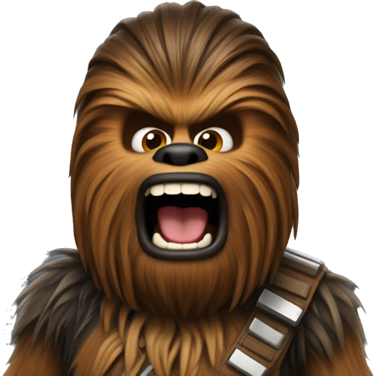 Chewbacca shocked emoji
