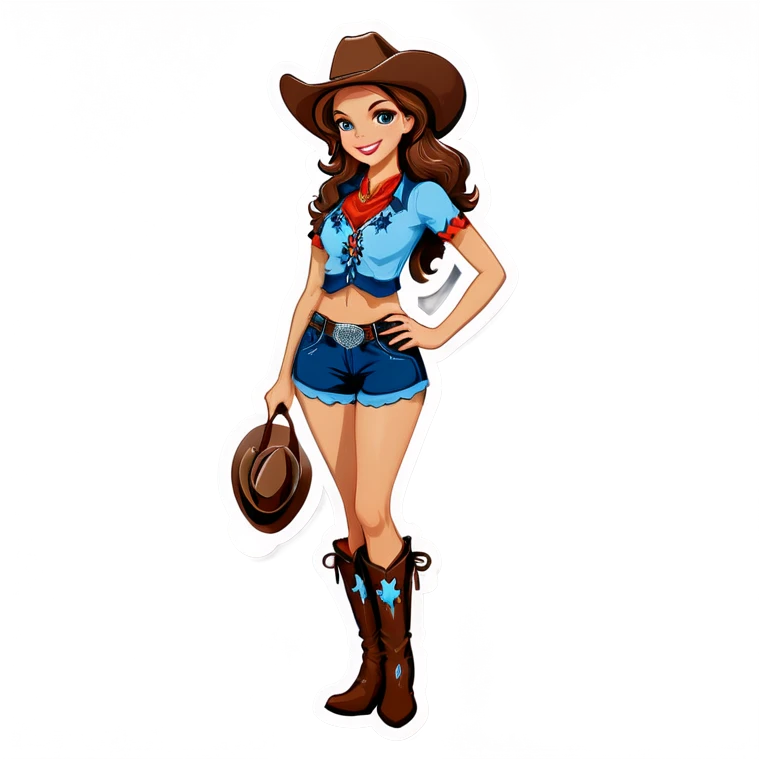 Cowboys girl emoji