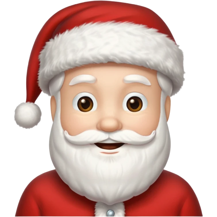 create a santa image with santa hat emoji