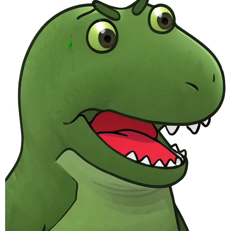 dinosaur with lipstick  emoji