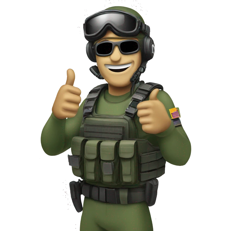 Frogman special forces thumbs up emoji