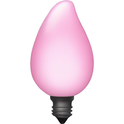 Light pink christmas light emoji