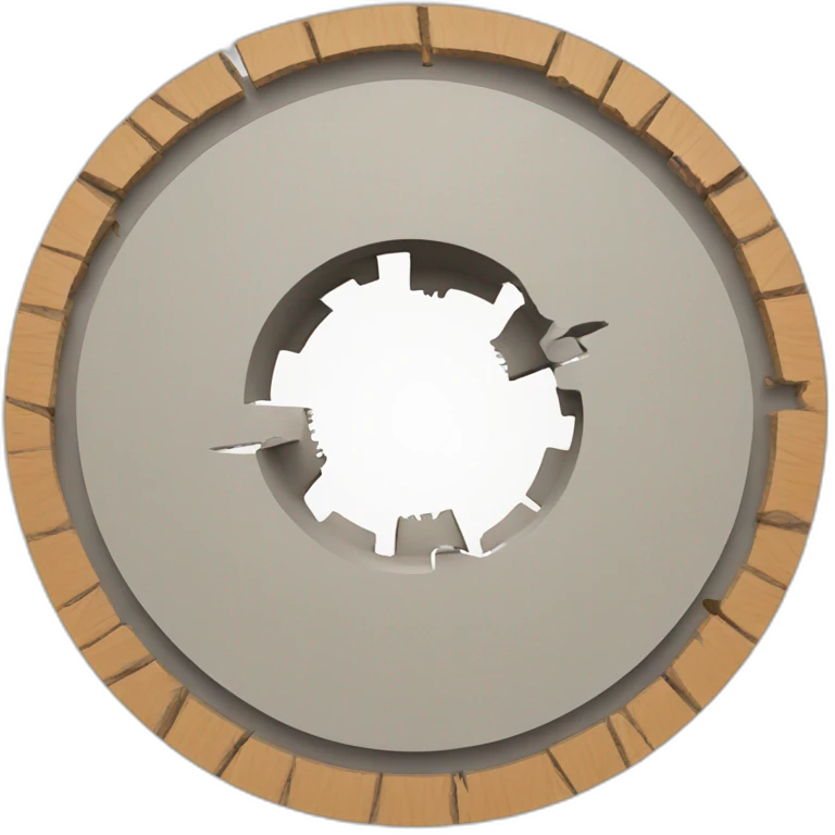 cut circle hole floor saw emoji