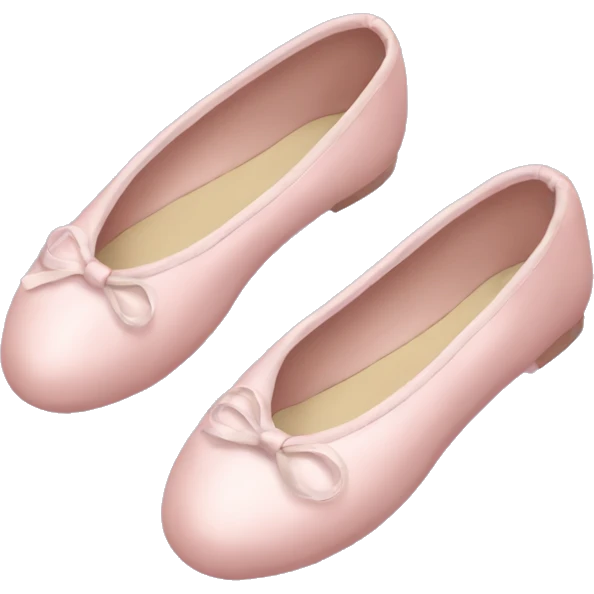 Pale pink ballet shoes emoji