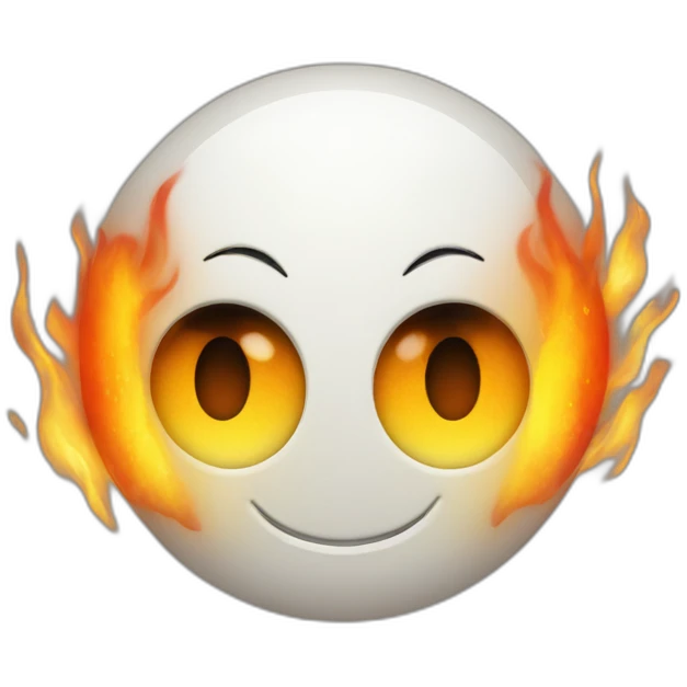 Smile face with fire eyes emoji