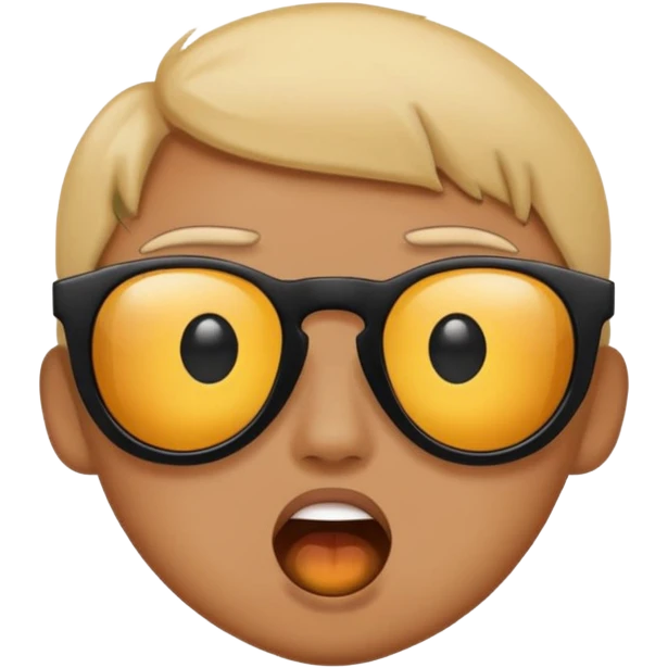 Sunglasses shocked emoji emoji