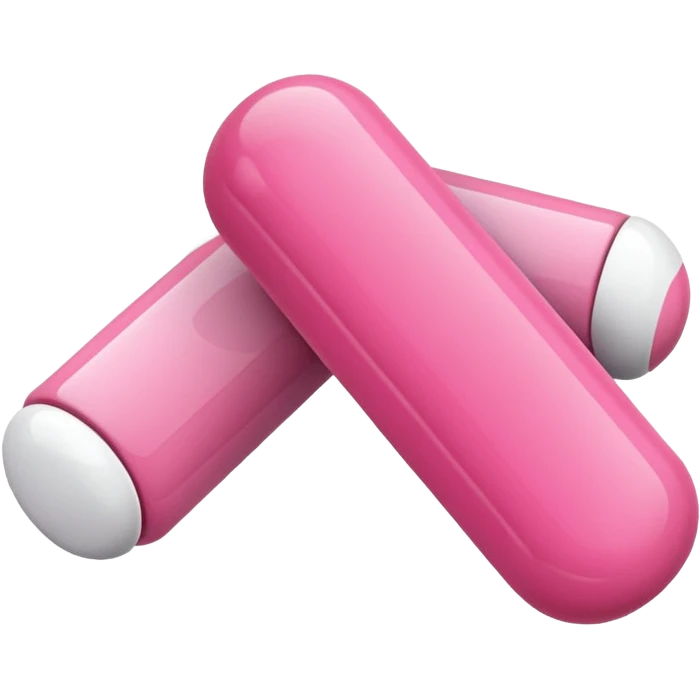 pink and white medication emoji
