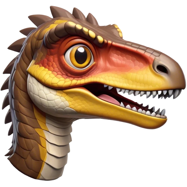 Cinematic Comical jurassic park Velociraptor Portrait Emoji, Head tilted dramatically with an exaggeratedly shocked expression, featuring a sleek, agile form with wide, comically expressive eyes and a quirky, animated snout that brings out its playful side, Simplified yet hilariously expressive features, highly detailed, glowing with a slightly sassy prehistoric glow, high shine, dramatic yet playful, stylized with an air of cheeky dinosaur mischief, soft glowing outline, capturing the essence of a meme-worthy jurassic park Velociraptor that looks ready to side-eye its way into viral fame! emoji