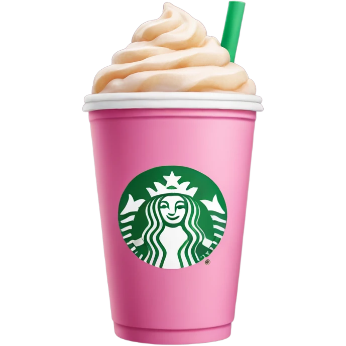 pink starbucks drink emoji