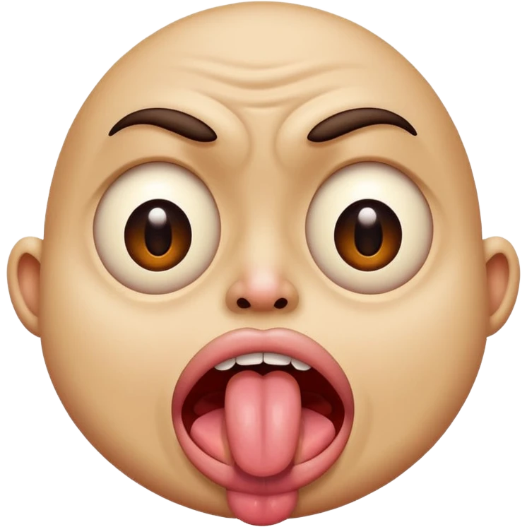 Sacando la lengua con ojos feos emoji