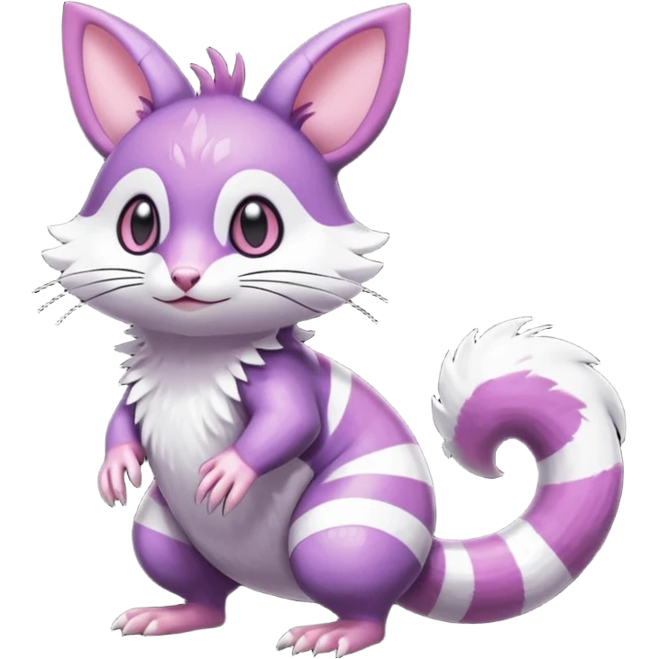 Shiny Furret-Noibat-Trico-Hybrid (Full body) emoji