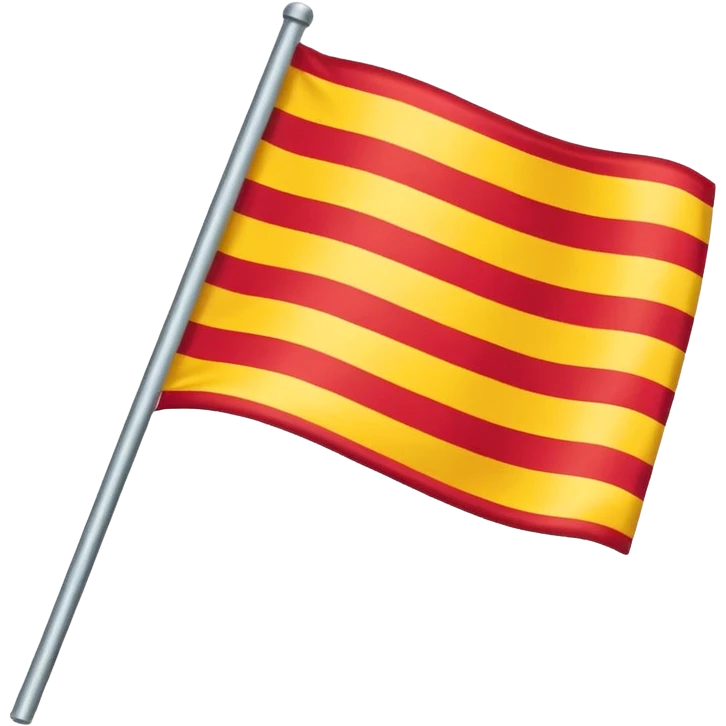 Yellow and red flag emoji