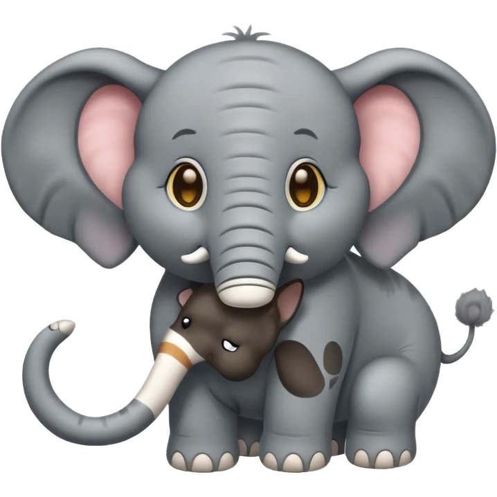 Fucking elephant with cat emoji