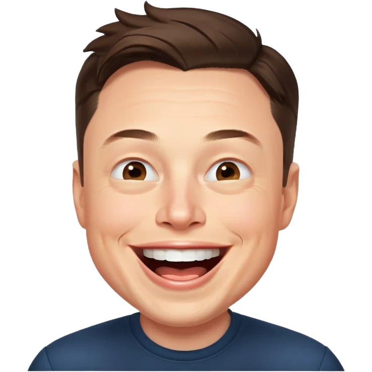 Elon musk laughing emoji