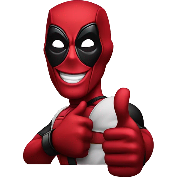 Deadpool thumbs up emoji