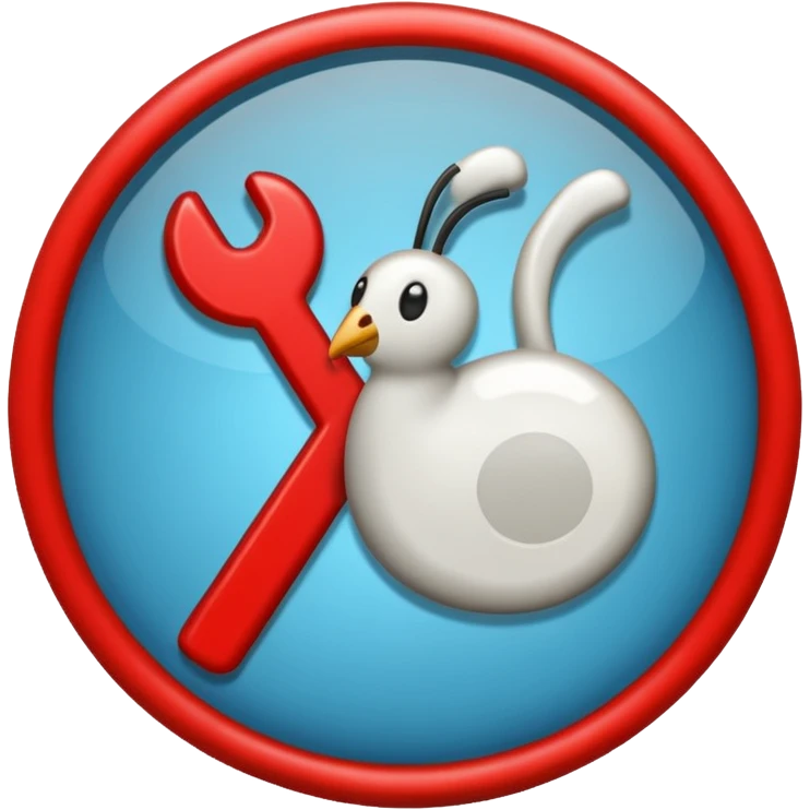 A tick sign with the background as blue emoji