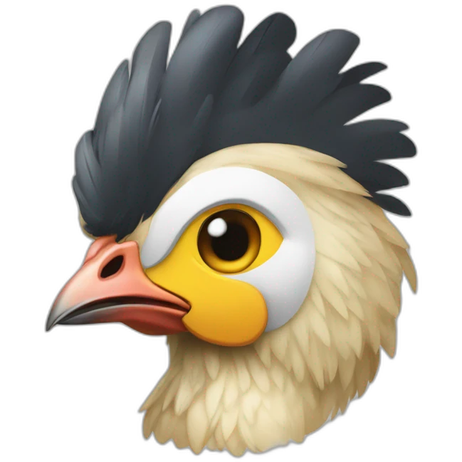 Poule doré emoji