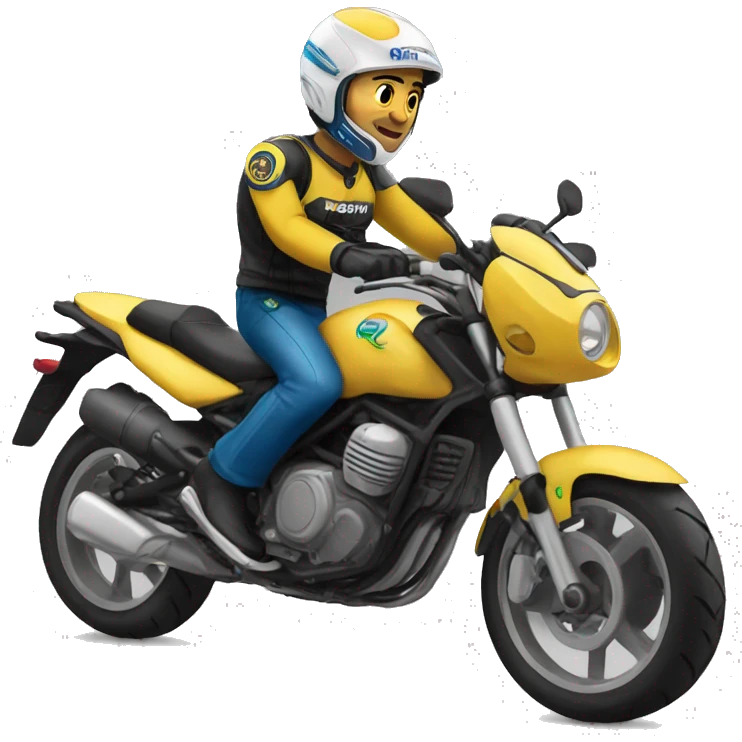 Moto en rio emoji