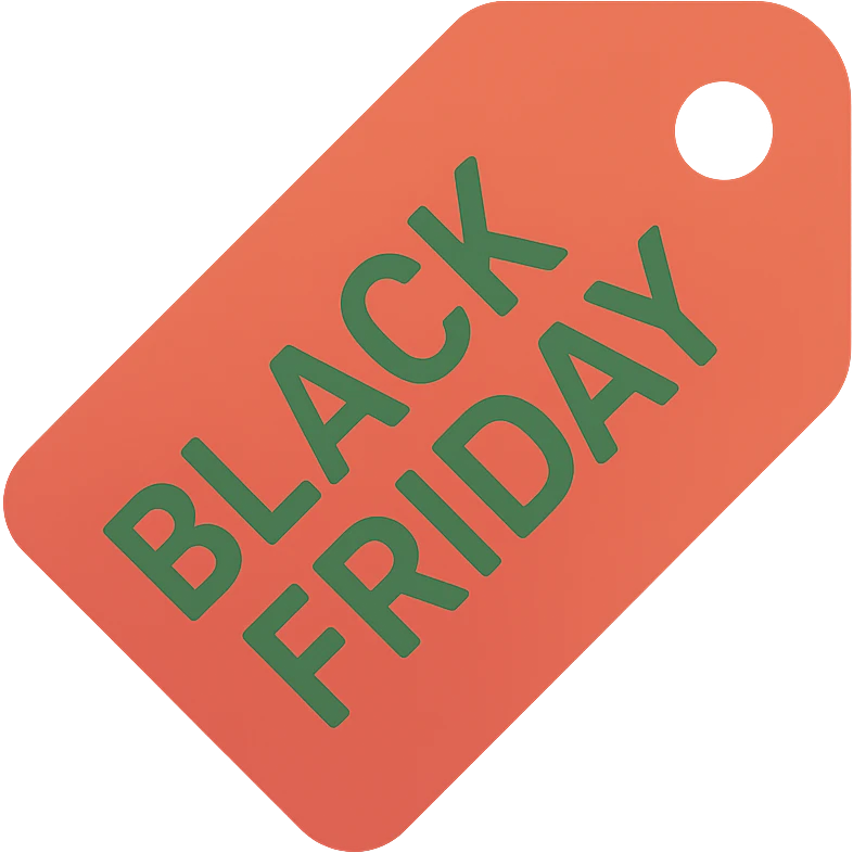 Black Friday label  emoji