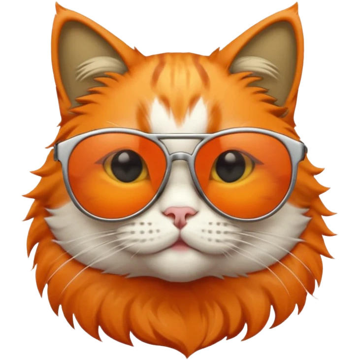 Cat wearing sunglasses emoji