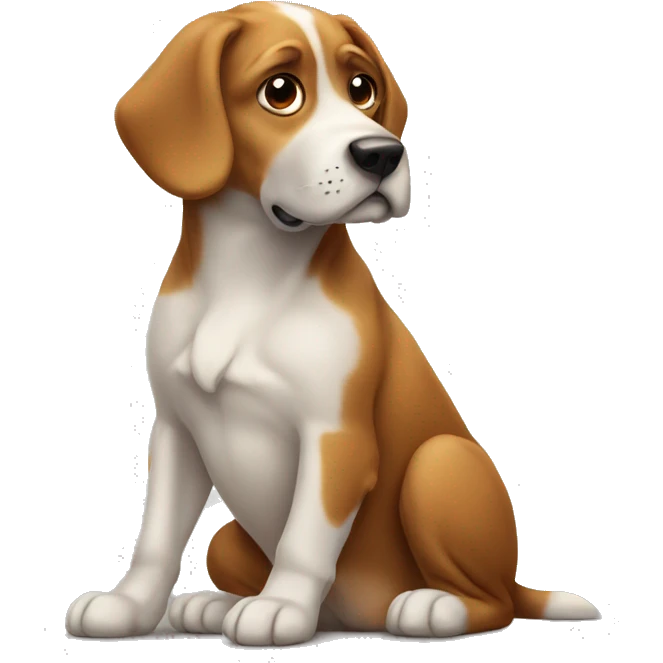 dog sit down emoji