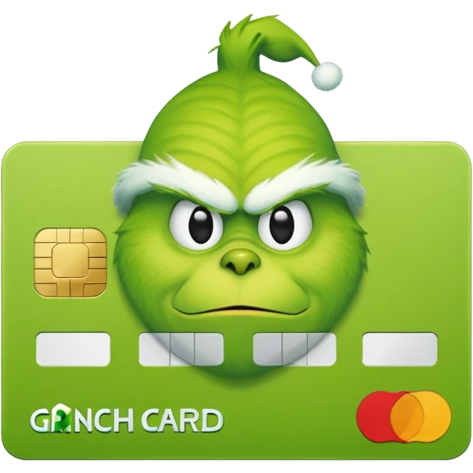 Grinch Credit Card emoji