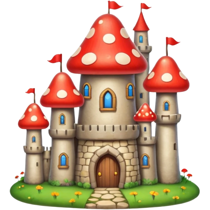 mushroom castle emoji