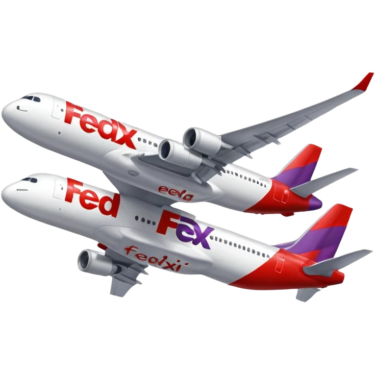 FedEx airplane emoji