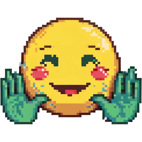 combination of the emojis 🥹 and 💖 emoji