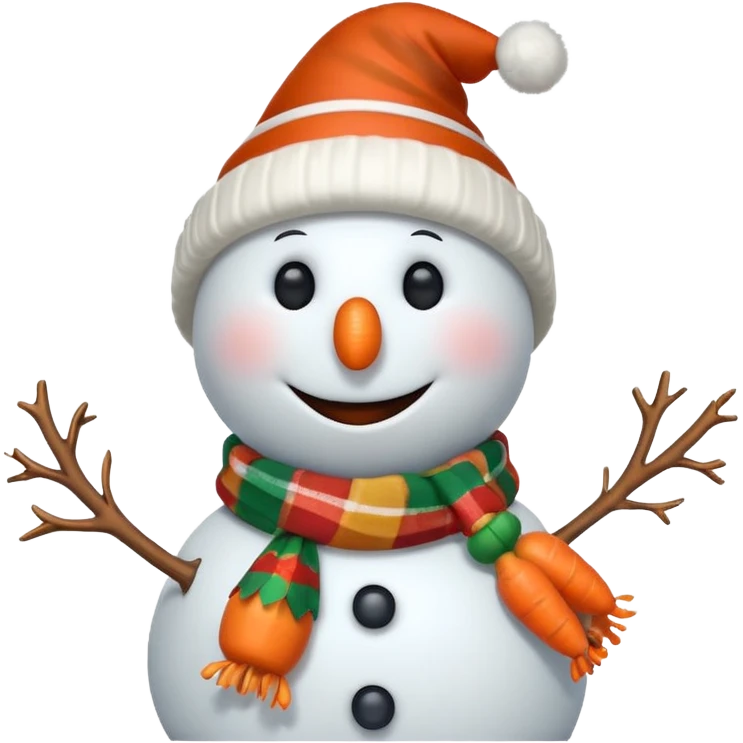 snowman with christmas lights  emoji