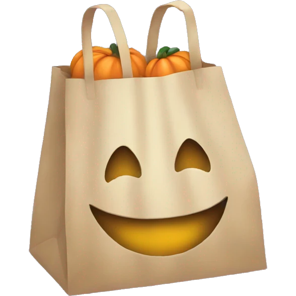 Trick-or-treat bag emoji