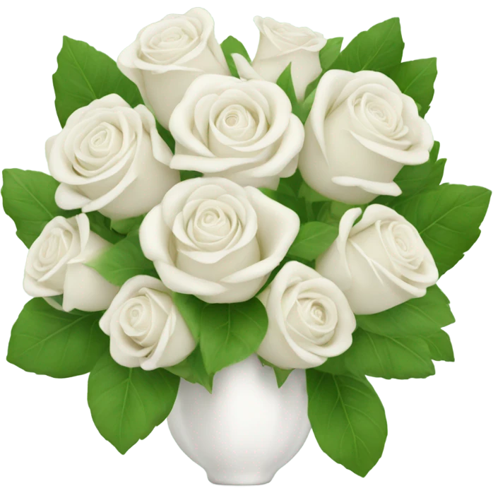 white rose bouquet  emoji