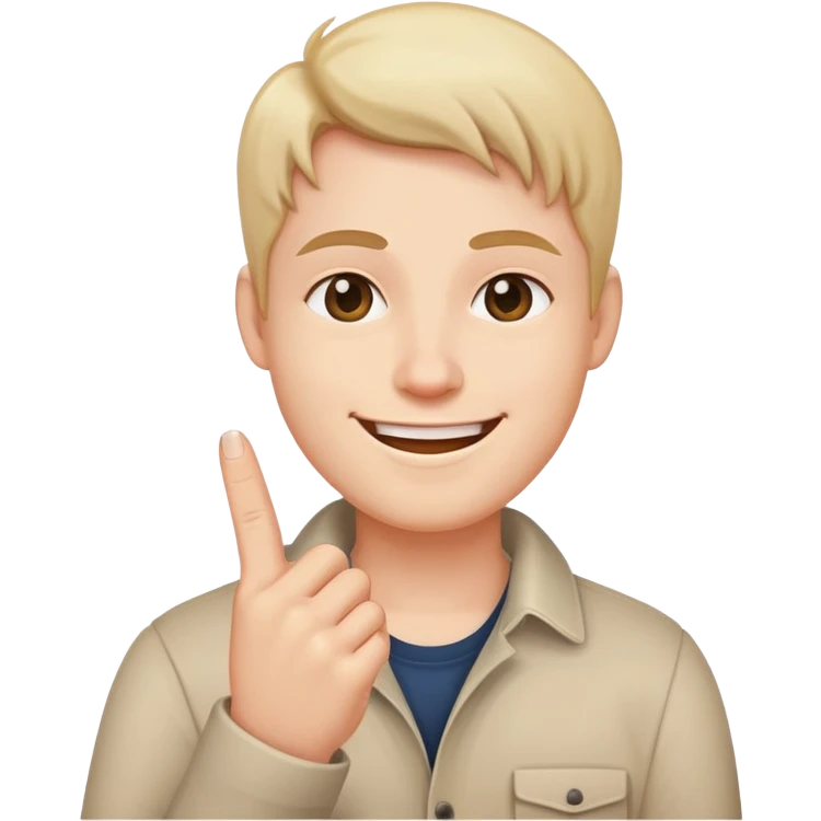 Smiling with middle finger  emoji