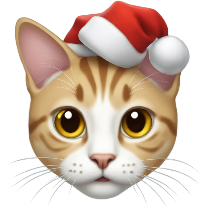 Cat as santa close  emoji