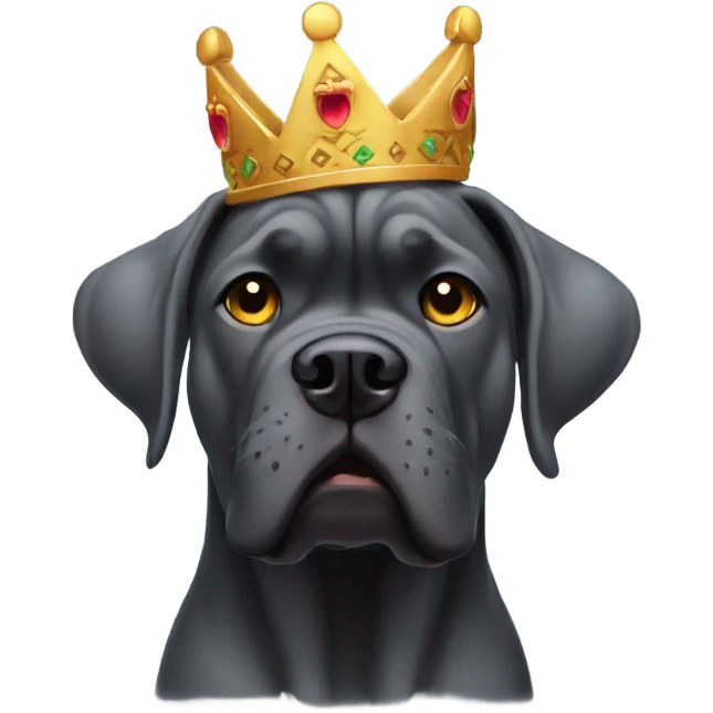 cane corso with a zelda crown  emoji