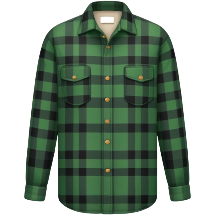 green lumberjack shirt emoji