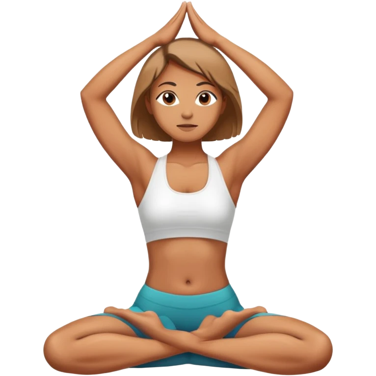 person doing yoga pose emoji