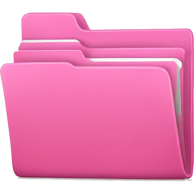 pink file folder emoji