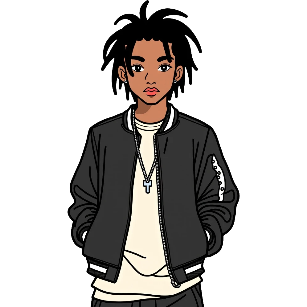 Playboi Carti rapper with signature style emoji